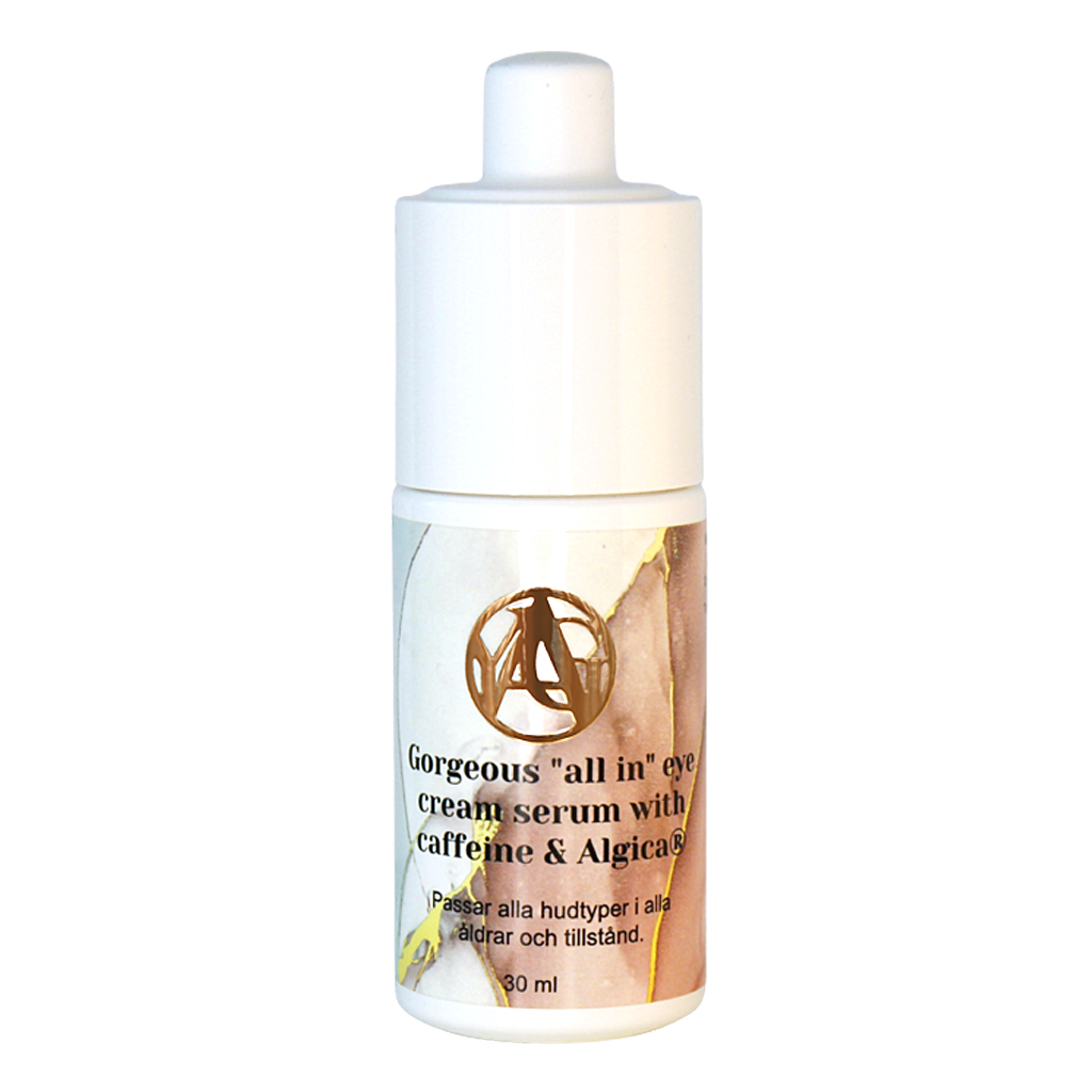 Gorgeous "all in" eye cream with caffeine & Algica® YAG Sweden