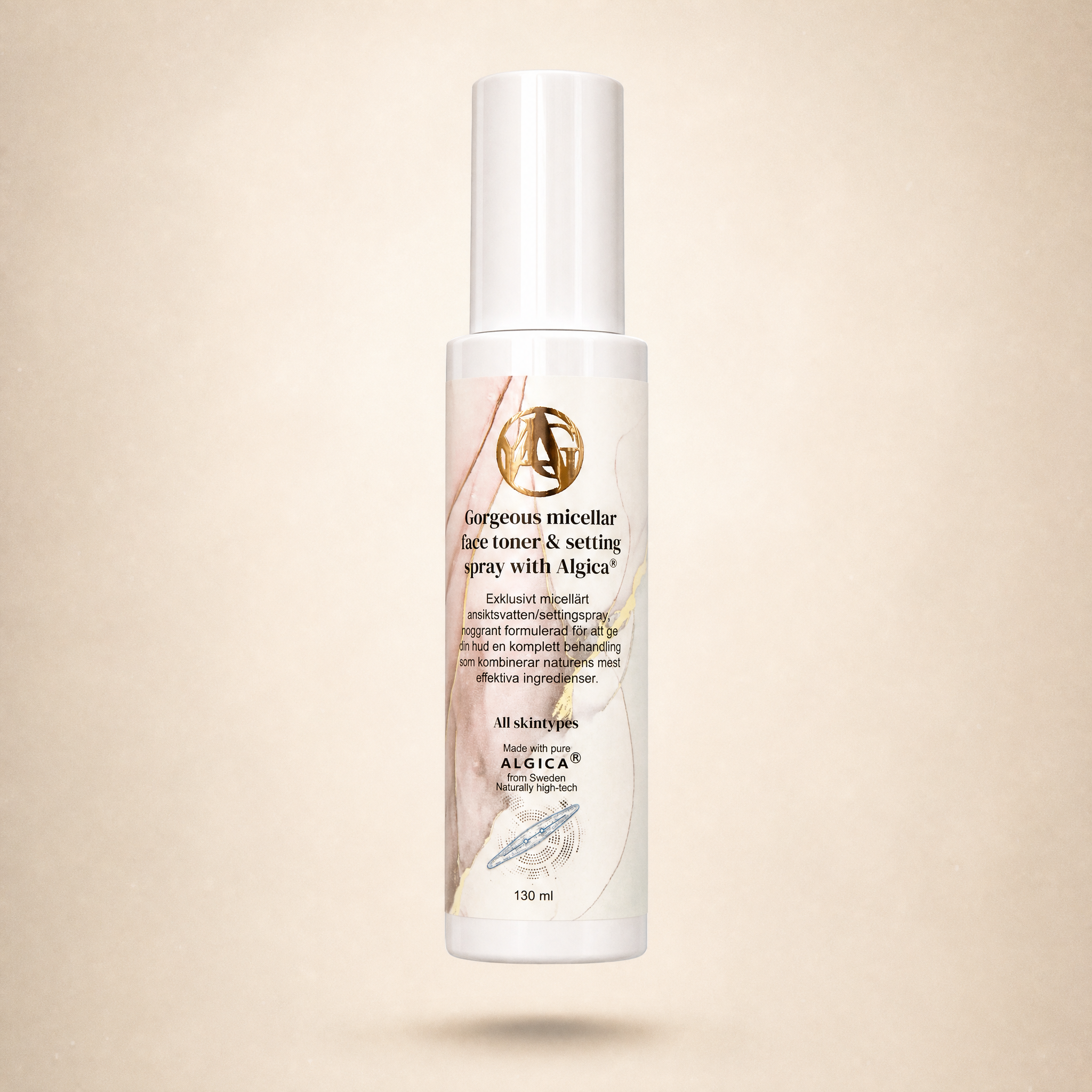 Gorgeous micellar face toner & setting spray with Algica®
