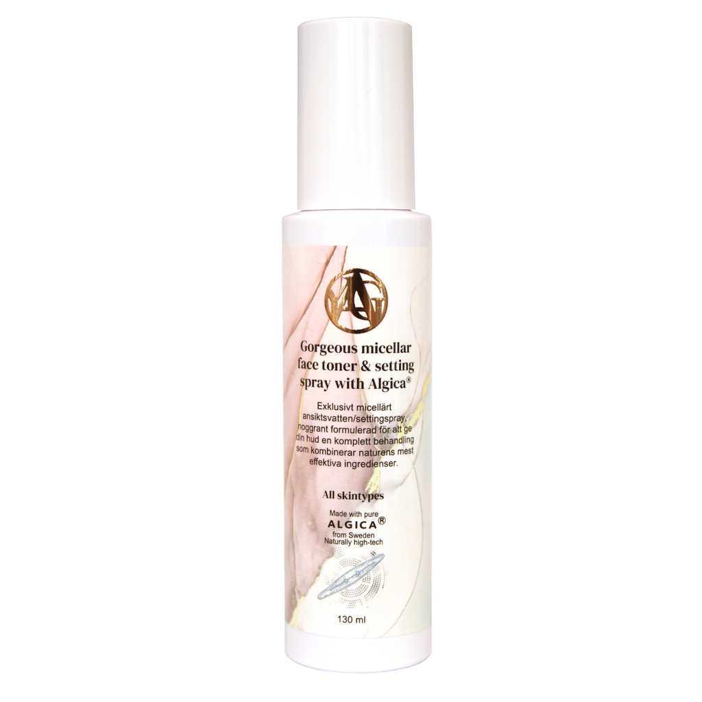 Gorgeous micellar face toner & setting spray with Algica ® Min butik